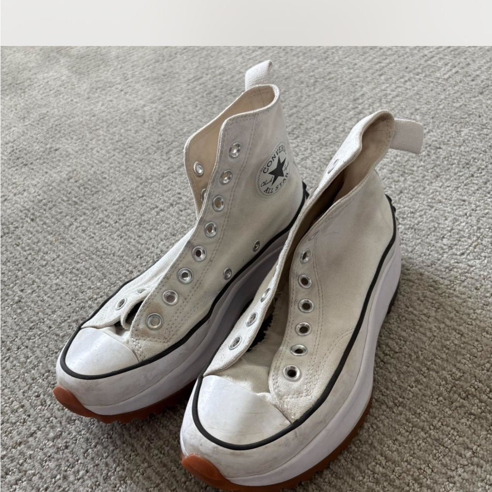 Converse Women's White Platform High-Tops